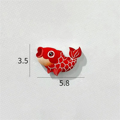 Magnet de frigider în stil chinezesc de Anul Nou chinezesc, desene animate festive dansul leului. Magnet de frigider din rășină creativ drăguț pentru decor acasă