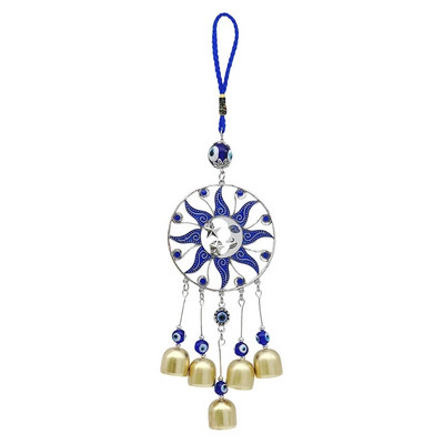 Amulete turcești albastre pentru ochi rău, protecția peretelui pentru mâini, agățat pandantiv norocos, clopoței de vânt pentru grădină, decorațiuni pentru casă, ornament binecuvântare G
