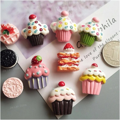 10 komada magneta za simulaciju hrane i zalogaja, magneta za hladnjak, praktične ukrasne magnetske paste, dodaci za nakit od smole