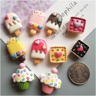 10 komada magneta za simulaciju hrane i zalogaja, magneta za hladnjak, praktične ukrasne magnetske paste, dodaci za nakit od smole