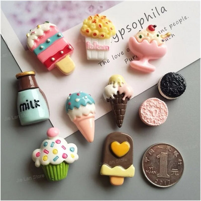 10 komada magneta za simulaciju hrane i zalogaja, magneta za hladnjak, praktične ukrasne magnetske paste, dodaci za nakit od smole