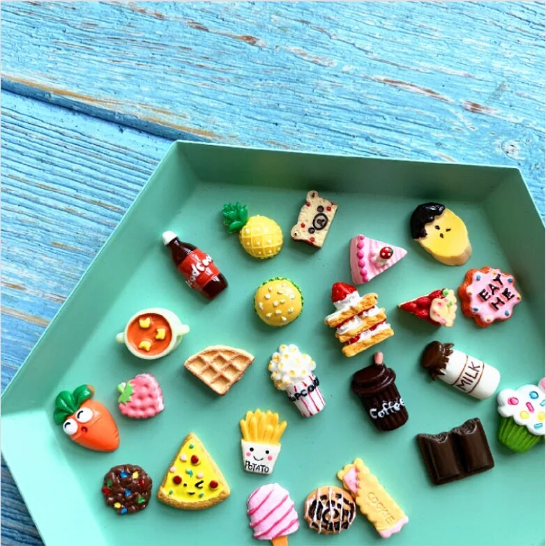 10 komada magneta za simulaciju hrane i zalogaja, magneta za hladnjak, praktične ukrasne magnetske paste, dodaci za nakit od smole