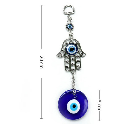 Pandantiv agățat pe perete, amulete, farmec norocos, binecuvântare, cadou de protecție, turcesc, albastru, ochi rău, Hamsa, flori de mână pentru decorarea casei