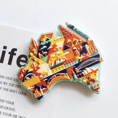 Vaatamisväärsused Külmkapimagnet Austraalia Kanada Austraalia Prantsusmaa Hongkong Wuhani magnetpandlaga käekingitus uus kodukaunistus