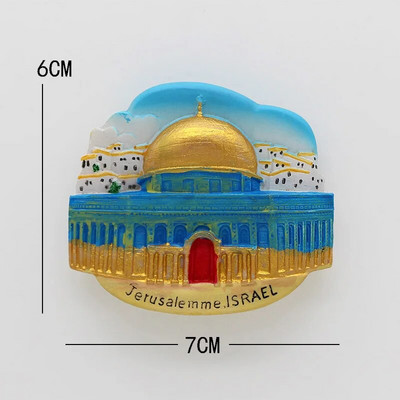 3D külmkapi magnetiga magnetkülmik Rooma Colosseum Dubai Slovakkia Iisrael Dubai Itaalia turismi suveniiride kodukaunistamise kleebis