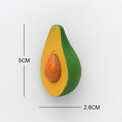 Frigider bionic cu fructe cu magneți de frigider 3D ananas bambus avocado papaya căpșuni durian cireș carambolă decor acasă