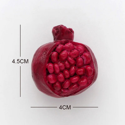 Frigider bionic cu fructe cu magneți de frigider 3D ananas bambus avocado papaya căpșuni durian cireș carambolă decor acasă