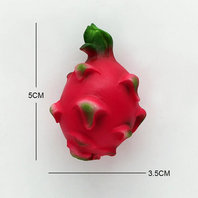 Frigider bionic cu fructe cu magneți de frigider 3D ananas bambus avocado papaya căpșuni durian cireș carambolă decor acasă