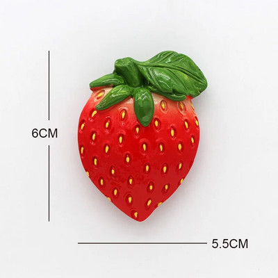 Frigider bionic cu fructe cu magneți de frigider 3D ananas bambus avocado papaya căpșuni durian cireș carambolă decor acasă