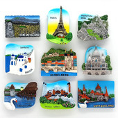 magneți pentru frigider Franța Paris Elveția Turcia suvenir turistic 3D pastă magnetică pentru frigider Colecție Cadouri decor camera
