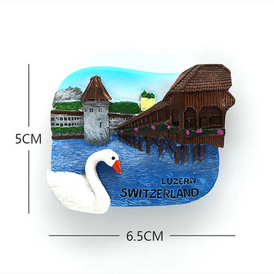 magneți pentru frigider Franța Paris Elveția Turcia suvenir turistic 3D pastă magnetică pentru frigider Colecție Cadouri decor camera