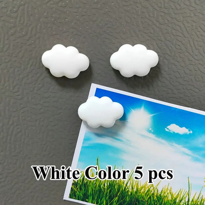 5 buc rășină nor 3 culori pentru frigider accesoriu de decorare a casei autocolant foto drăguț magneți de frigider decor