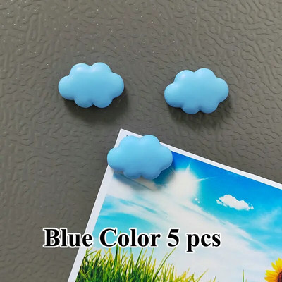 5 buc rășină nor 3 culori pentru frigider accesoriu de decorare a casei autocolant foto drăguț magneți de frigider decor