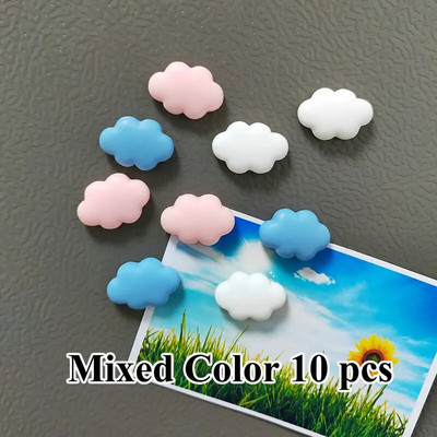5 buc rășină nor 3 culori pentru frigider accesoriu de decorare a casei autocolant foto drăguț magneți de frigider decor
