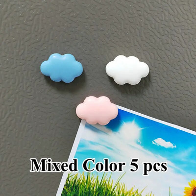 5 buc rășină nor 3 culori pentru frigider accesoriu de decorare a casei autocolant foto drăguț magneți de frigider decor
