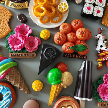 Bionic Food Fridge Magnets 3d Simulation Food Cute Refrigerator Magnetic Stickers for Photo Magnetic Sticker Διακόσμηση κουζίνας