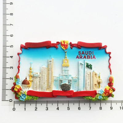 Azija Saudijska Arabija Turistički suveniri Rukotvorine Magneti za hladnjak Magnet za hladnjak Turistički suveniri Magnetske naljepnice