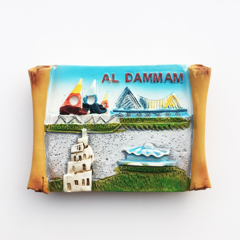 Azija Saudijska Arabija Turistički suveniri Rukotvorine Magneti za hladnjak Magnet za hladnjak Turistički suveniri Magnetske naljepnice