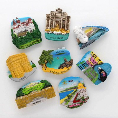 Magnet turistic Thailanda magneți 3d pentru frigider Italia magneți pentru frigider Paris Austria Singapore Franța frumos România cadou decor acasă