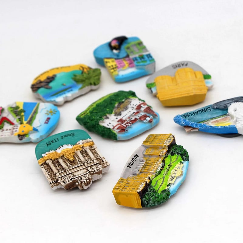 Magnet turistic Thailanda magneți 3d pentru frigider Italia magneți pentru frigider Paris Austria Singapore Franța frumos România cadou decor acasă
