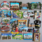 Magneti pentru frigider Monaco Croația Suedia Nepal Germania Franța Spania Kuweit World Tourist Suvenir Collection autocolante pentru frigider