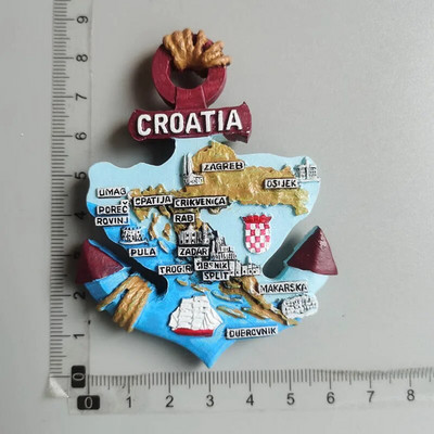 Magneti pentru frigider Monaco Croația Suedia Nepal Germania Franța Spania Kuweit World Tourist Suvenir Collection autocolante pentru frigider