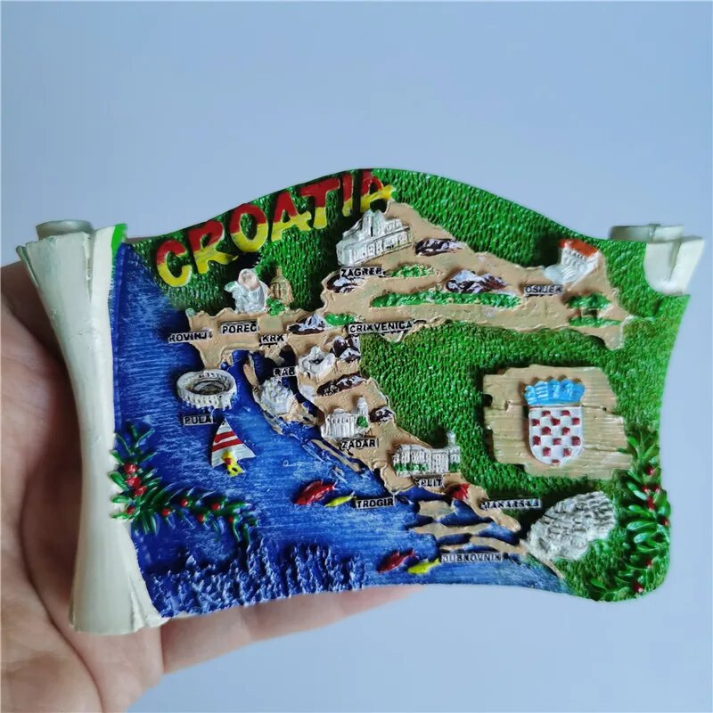 Magneti za hladnjake Monako Hrvatska Švedska Nepal Njemačka Francuska Španjolska Kuvajt Svjetska turistička zbirka suvenira naljepnice za hladnjake