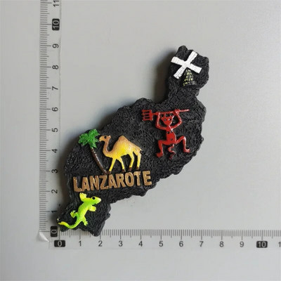 Hispaania külmkapimagnetid Lanzarote reisisuveniirid Külmkapi kleebis Hispaania turismikollektsioon Kodukaunistus Käe kingitus