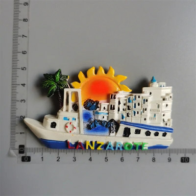 Hispaania külmkapimagnetid Lanzarote reisisuveniirid Külmkapi kleebis Hispaania turismikollektsioon Kodukaunistus Käe kingitus