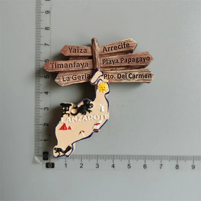 Hispaania külmkapimagnetid Lanzarote reisisuveniirid Külmkapi kleebis Hispaania turismikollektsioon Kodukaunistus Käe kingitus