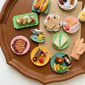 Hrana Magnet za hladnjak Ručno oslikana poslijepodnevna čajna desertna torta 3D magneti za hladnjak Suveniri Magnetske naljepnice za hladnjak Poklon