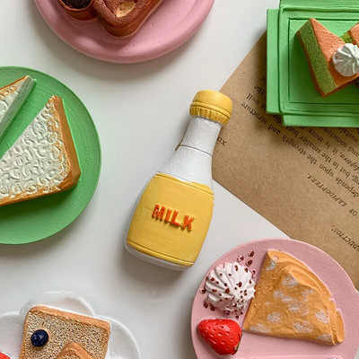 Hrana Magnet za hladnjak Ručno oslikana poslijepodnevna čajna desertna torta 3D magneti za hladnjak Suveniri Magnetske naljepnice za hladnjak Poklon