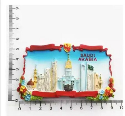 Lähis-Ida Saudi Araabia Külmkapimagnet Bahrein Dammam Madinah Makkah Buraydah Turismikaunistus Vaigu külmkapi kleebis