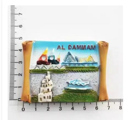 Lähis-Ida Saudi Araabia Külmkapimagnet Bahrein Dammam Madinah Makkah Buraydah Turismikaunistus Vaigu külmkapi kleebis