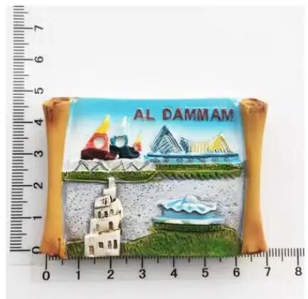 Lähis-Ida Saudi Araabia Külmkapimagnet Bahrein Dammam Madinah Makkah Buraydah Turismikaunistus Vaigu külmkapi kleebis