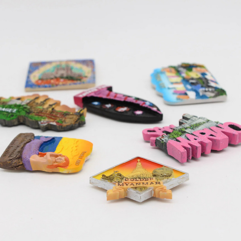 külmkapimagnetid Barcelona mosaiik Burj khalifa dubai kuldne Myanmar Praha san diego San Marino Tai merineitsi kodukaunistamise kingitused