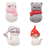 1 tk vaigu loov simulatsioon multikas loomade külmkapi magnetkleebis Värviline Kawaii kassi külmkapi magnetid kaunistuskingitus