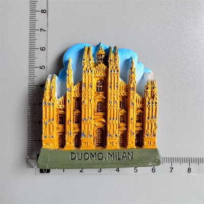 Milano külmkapimagnetid Itaalia maamärk Turismimemoriaal Dekoratiivne käsitöö Kilpkonnad Bussirattamagnet Külmkapimagnetid Kodukaunistus