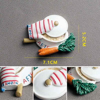 3D loominguline simulatsioon toit armas külmkapp pasta magnetpasta foto magnetiline külmkapimagnetid toakaunistuse kollektsiooni kingitus