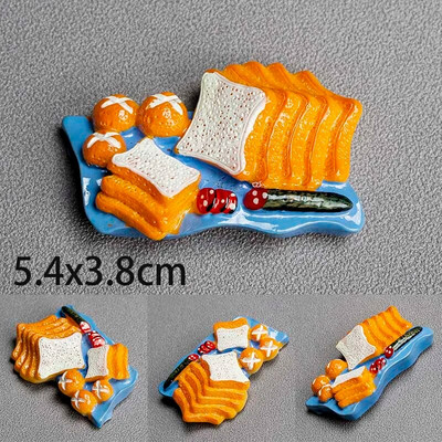 3D loominguline simulatsioon toit armas külmkapp pasta magnetpasta foto magnetiline külmkapimagnetid toakaunistuse kollektsiooni kingitus