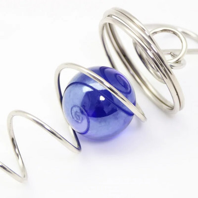 Cristal rotativ, cu privirea în spirală, coadă, bilă, pandantiv, vânt, cozi, cozi, agățate decorative pentru spinneri, clopoțel, grădină și curte în aer liber