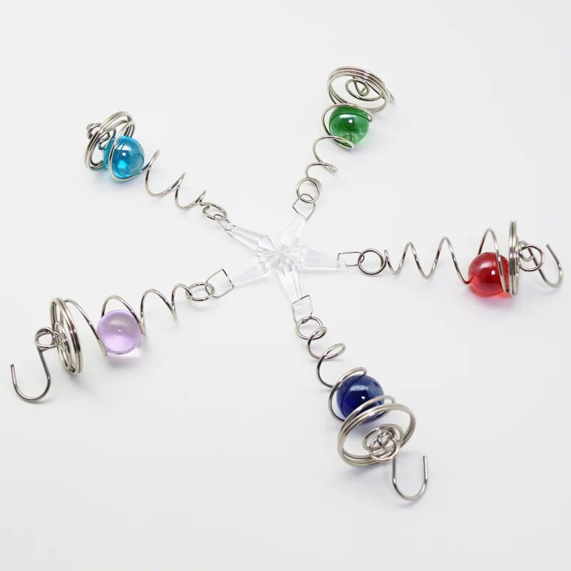 Rotirajući kristalni spiralni rep s kuglastim privjeskom Spinner repovi Viseći ukrasi za vrtilice Zvono Vanjski vrt i dvorište