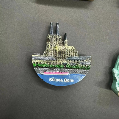 Kreativni ukras s magnetom za hladnjak SAD Washington Njemačka dvorac Neuschwanstein Francuska Italija Sirija Suvenir s magnetom za sat s kukavicom