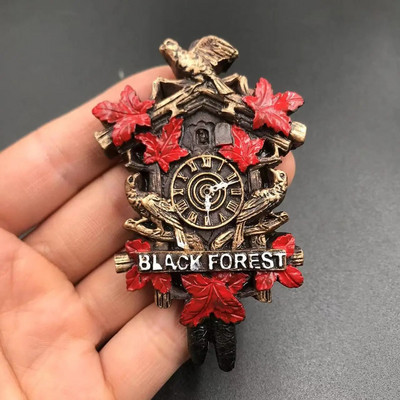 Kreativni ukras s magnetom za hladnjak SAD Washington Njemačka dvorac Neuschwanstein Francuska Italija Sirija Suvenir s magnetom za sat s kukavicom