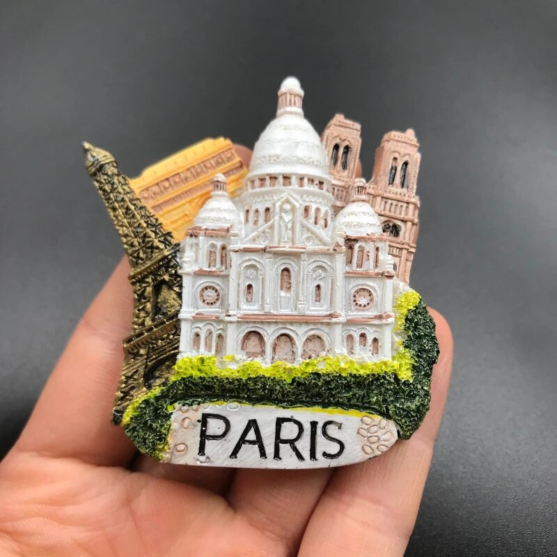 Kreativni ukras s magnetom za hladnjak SAD Washington Njemačka dvorac Neuschwanstein Francuska Italija Sirija Suvenir s magnetom za sat s kukavicom