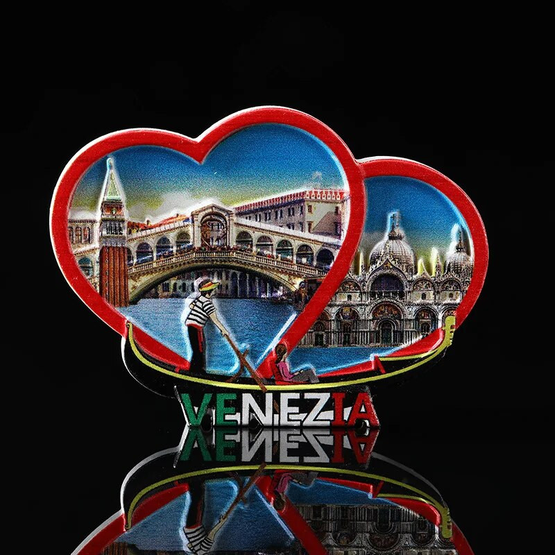 Word Travel VENEZIA külmkapimagnetiga kleebismagnetid külmikute jaoks kodukaunistuse sõnum Külmkapimagnetid kleebis, suveniir kingitus