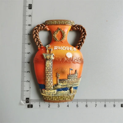 Grčka Turizam Magnet za hladnjak Naljepnice za žabu Atena Santorini Pilio Hellas Leptokaria Putovanja Naljepnice za hladnjak Uređenje doma