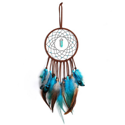 Djevojka Srce Dreamcatcher Poklon za dekoraciju spavaće sobe Ručno izrađeno perje Hvatač snova Wind Chimes Art Chimes Darovi za Valentinovo