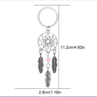 Apărător de vise în stil indian nou, lună, clopoței de vânt, ornament de perete, decorare pentru cameră pentru fete, prins de vise cu pene