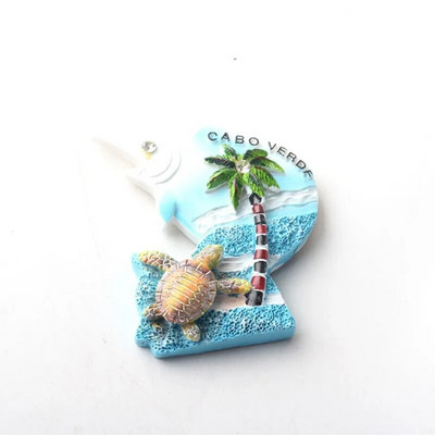 Ταξιδιωτικά αναμνηστικά από το Πράσινο Ακρωτήριο Μαγνήτες ψυγείου Χαριτωμένα αυτοκόλλητα μανιτάρια χελώνας για πίνακα μηνυμάτων Δώρα Kawaii Δημιουργική διακόσμηση σπιτιού